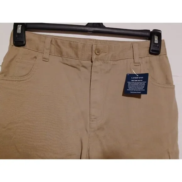 Landsend Girls Fine Tune The Fit Size 16 28X22 Tan Jeans - Picture 2 of 8